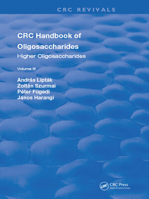 cover image of CRC Handbook of Oligosaccharides